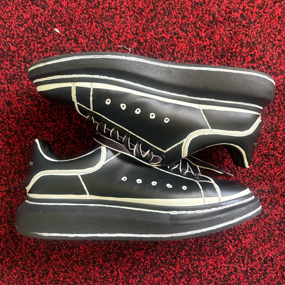 Alexander McQueen Black and White Men's Sneakers